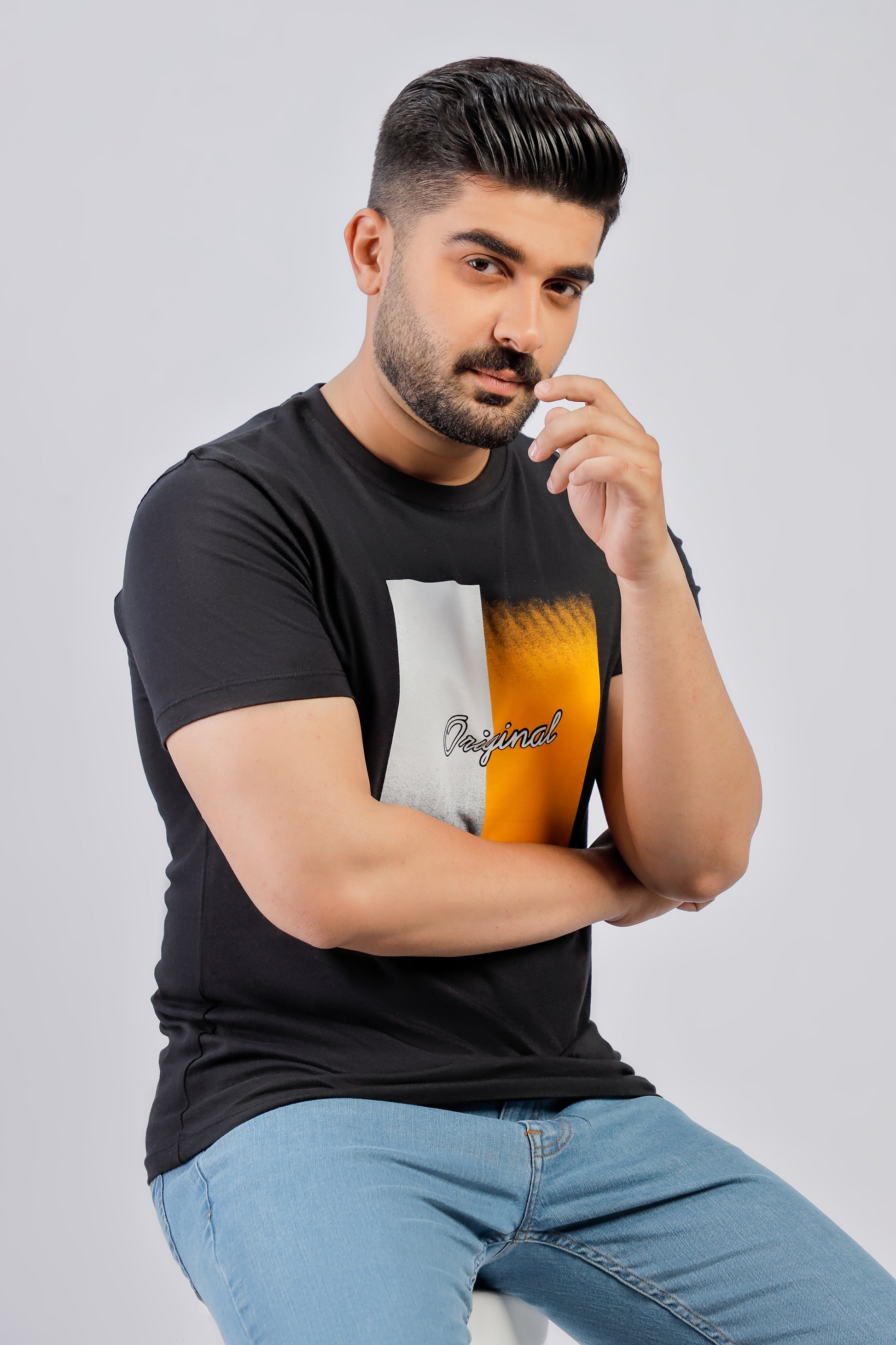 Latest Round Neck Plan t-shirt (Premium) Pakistan