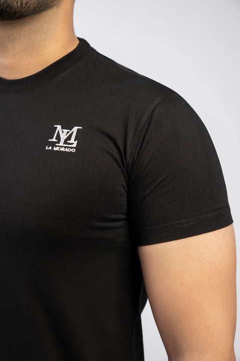 Latest Black Round Neck Plan t-shirt Pakistan