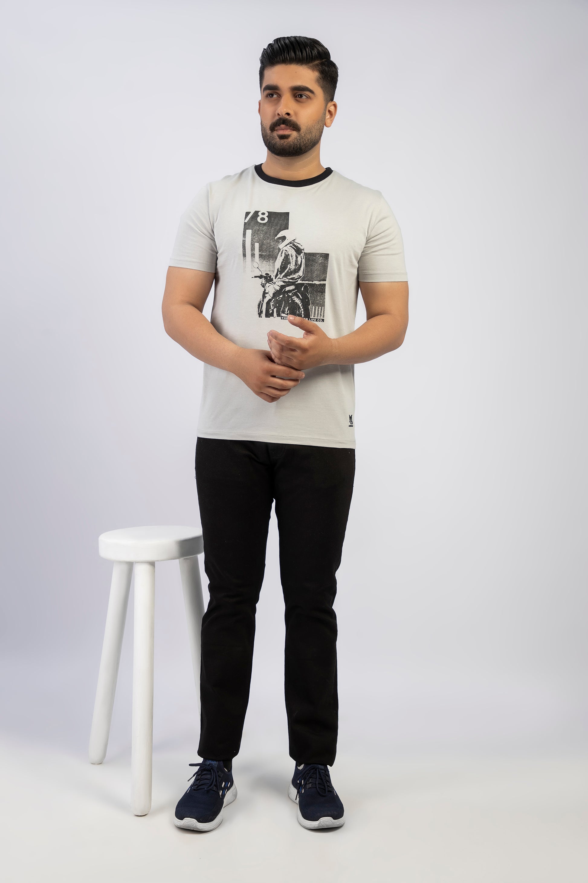 Latest Round Neck Plan t-shirt (Premium) Pakistan