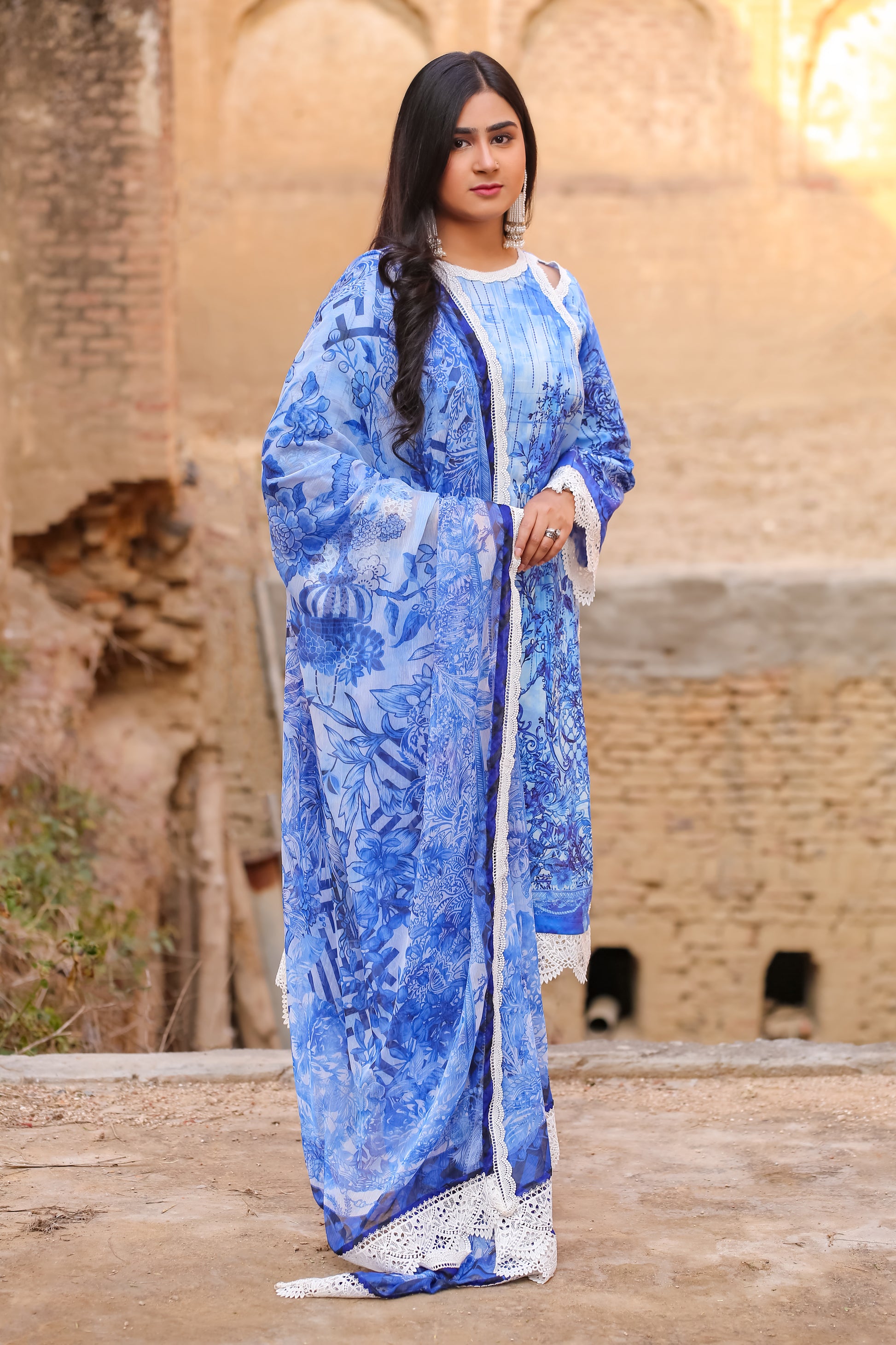 LWSU-25P303 3-Pcs Printed Lawn - lamorado