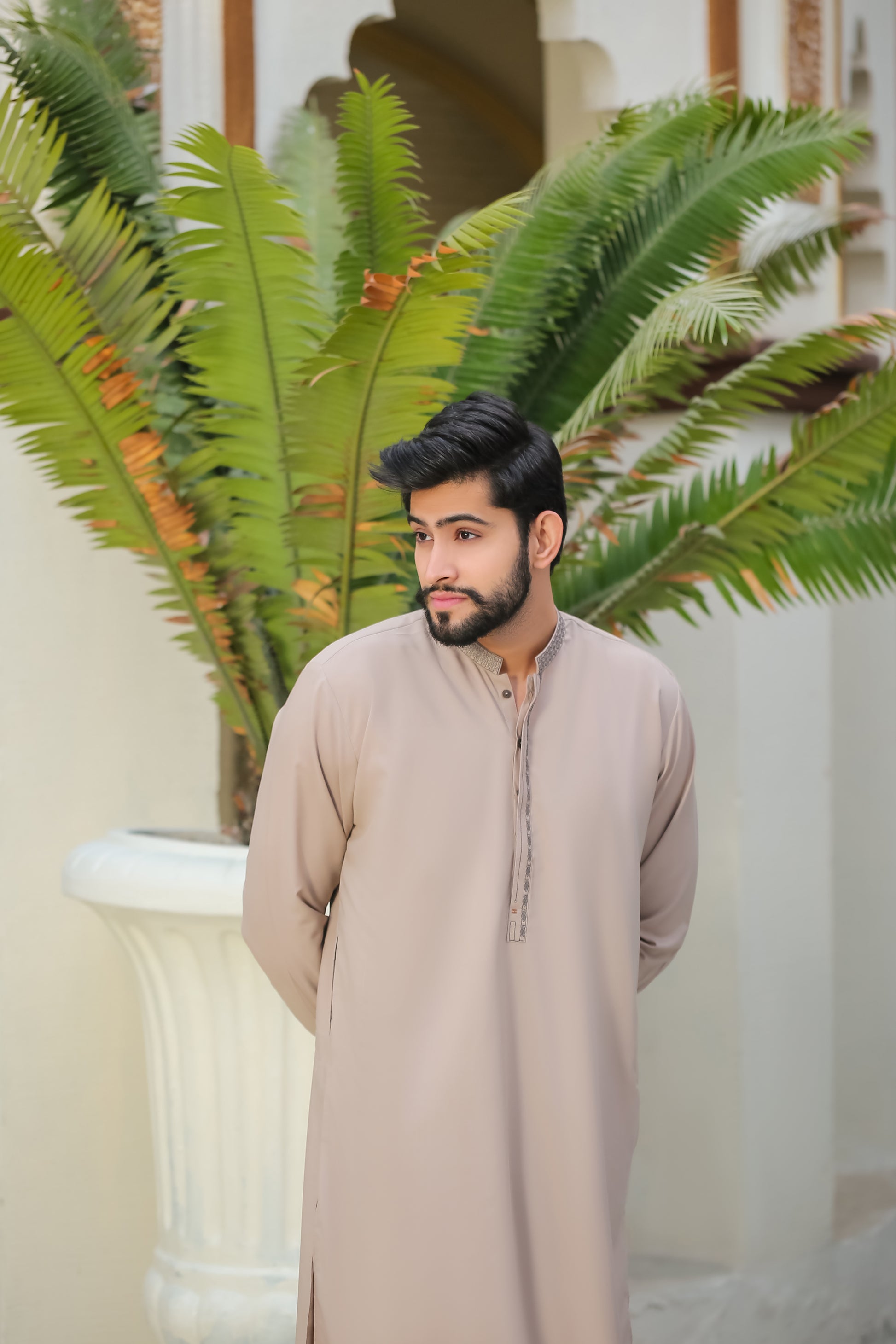 SKF25-005 Ash Gray Kameez Trouser - lamorado