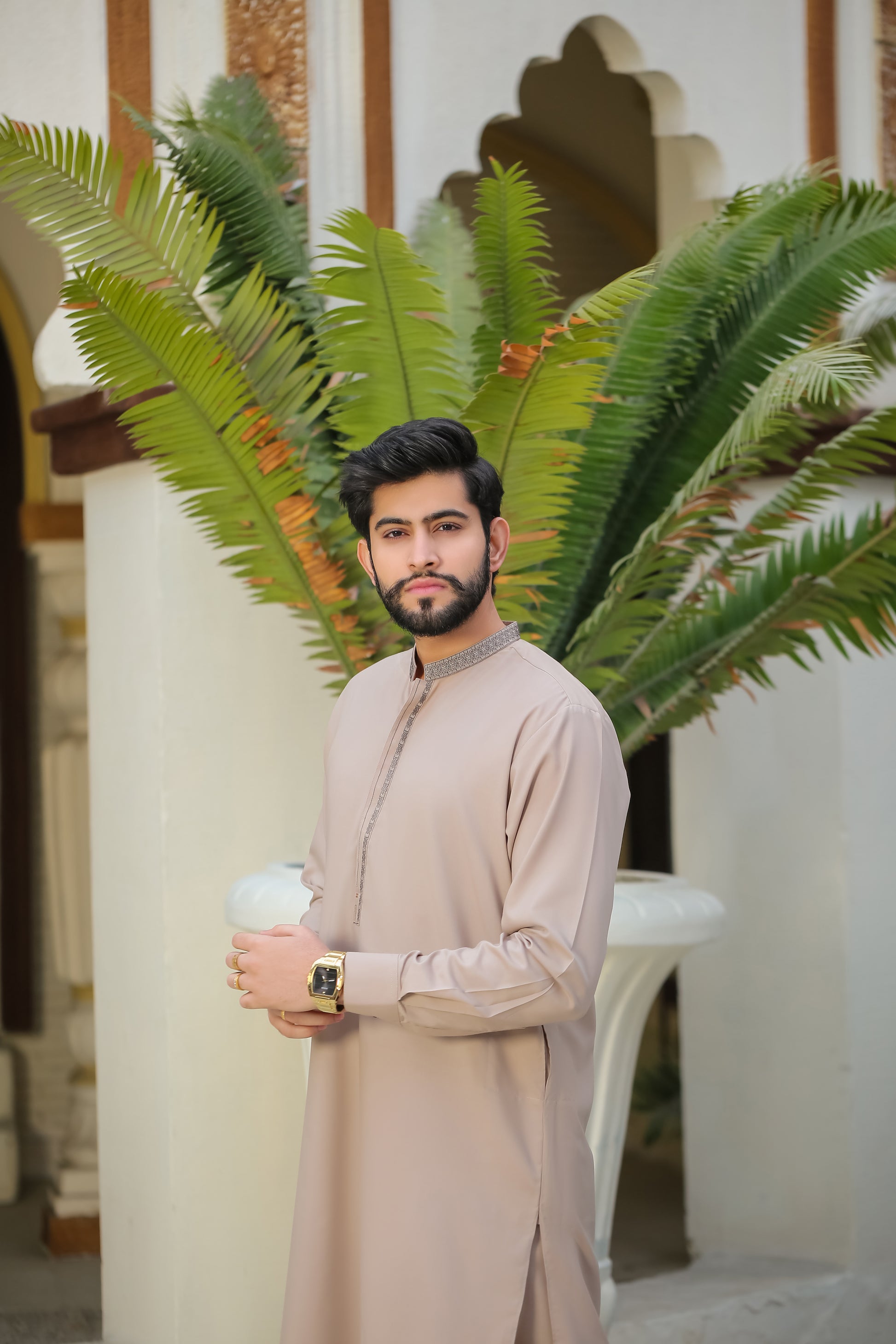 SKF25-005 Ash Gray Kameez Trouser - lamorado