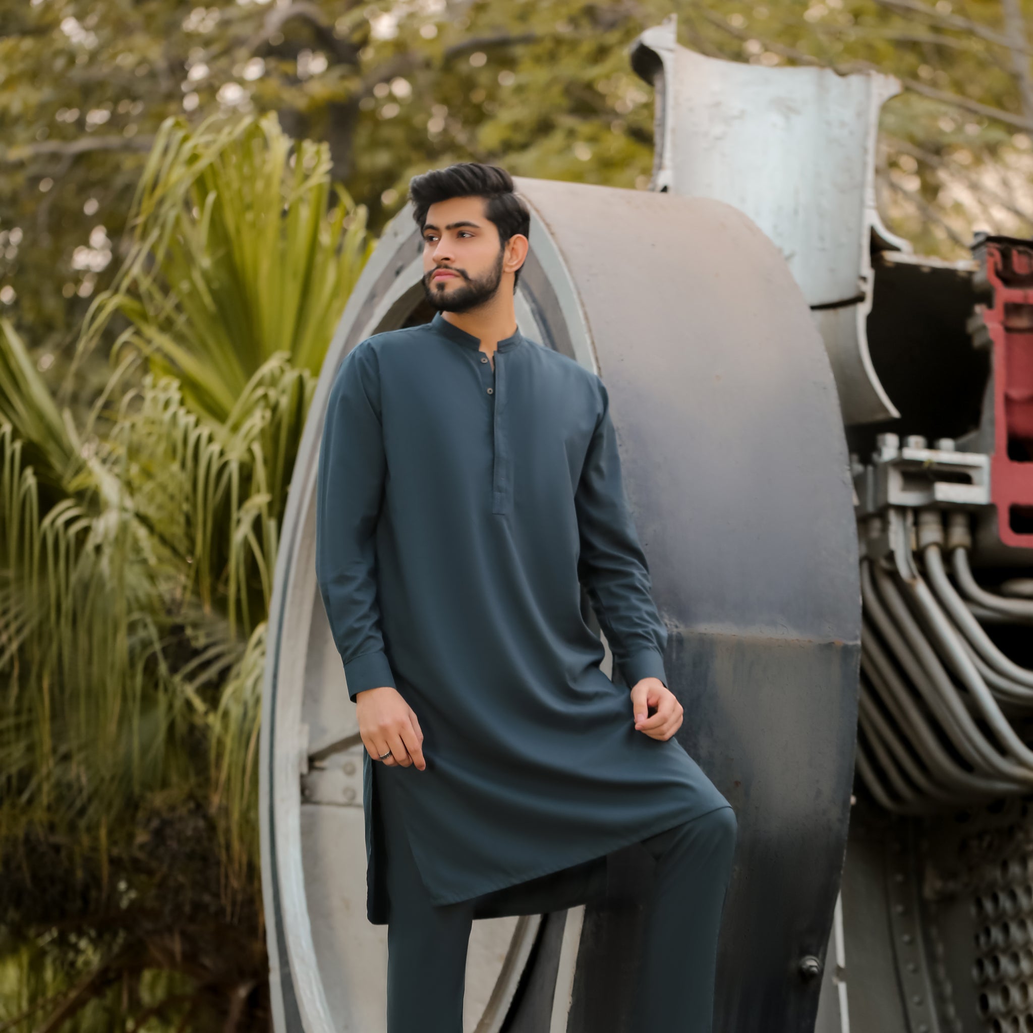 SKF25-004 Teal Kameez Trouser - lamorado