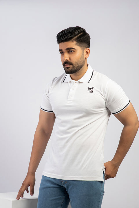 Latest White Polo Shirt Pakistan