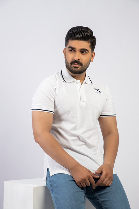 Latest White Polo Shirt Pakistan