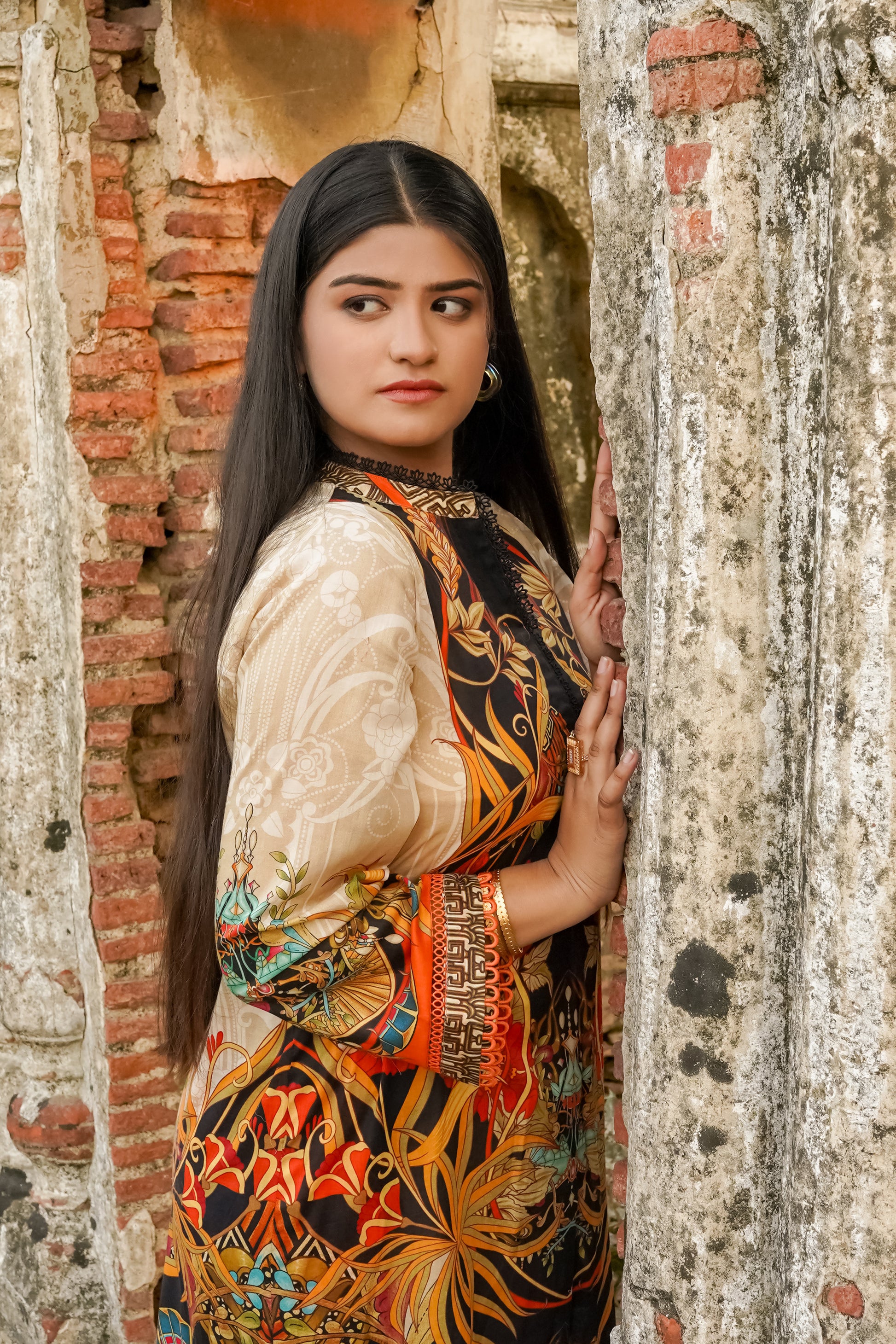 Saadia Ahmed LWSU-25P204 2-Pcs Printed Lawn outfit featuring vibrant colors and elegant design