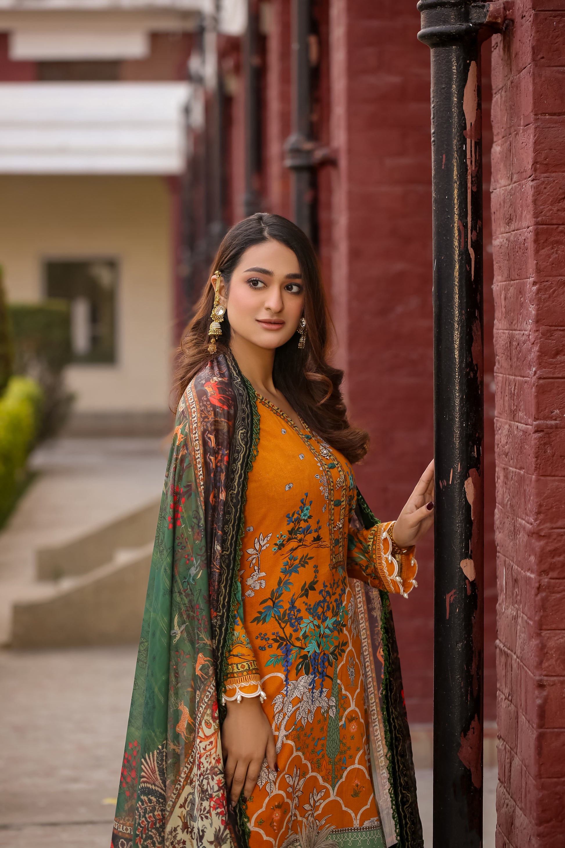 Saadia Ahmed LWSU-25P301 3-Pcs Printed Lawn Dress in Vibrant Colors with Elegant Design