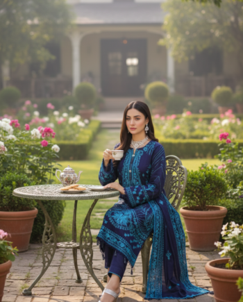 Saadia Ahmed LWSU-25FE305 Embroidered Raw Silk