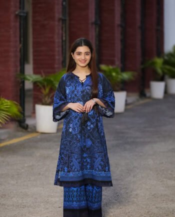 Saadia Ahmed LWSU-25P206 2-Pcs Printed Lawn