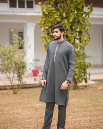 SKF25-009 Gray Slab Kameez Trouser