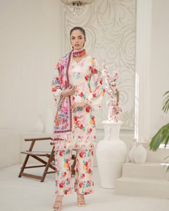 Saadia Ahmed SA26SP308 3pc Emb Lawn 26'