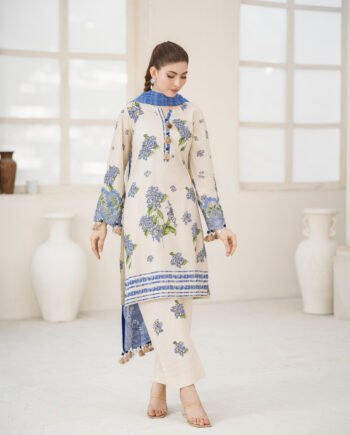 Saadia Ahmed SA26SP304 3pc Emb Lawn 26'
